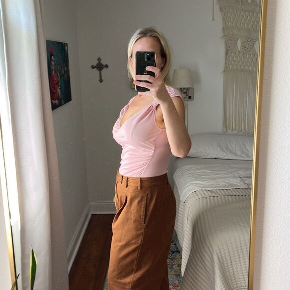 Free‎ People Bodysuit Womens Medium Pink - Picture 3 of 8